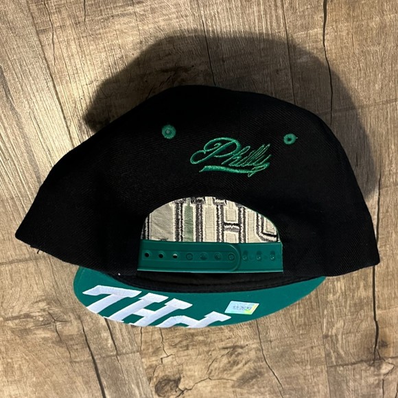 PHILLY Baseball Snapback Hat Cap One Nation Philadelphia Hat Green Gray Black - Picture 7 of 10